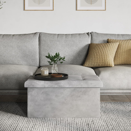 Storage ottoman velvet - ottoman,