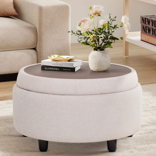 Beige polyester circular - polyester,