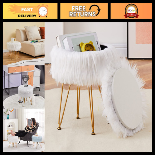 Faux fur round - fur,