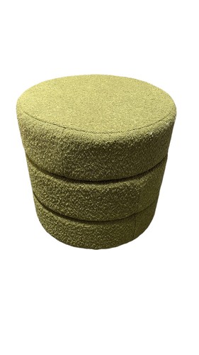Round storage ottoman - storage,