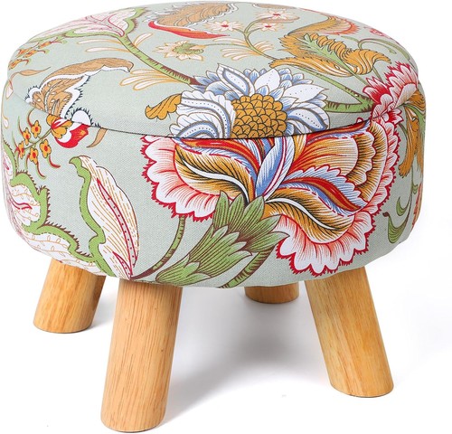 Round storage ottoman - storage,