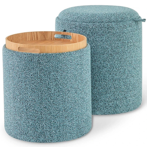 Costway blue upholstered - costway,