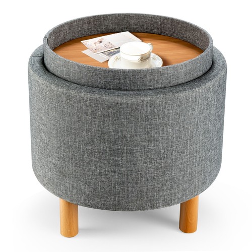 Ottoman tray accent - ottoman, w/