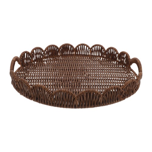 Woven coffee table ottoman - ,