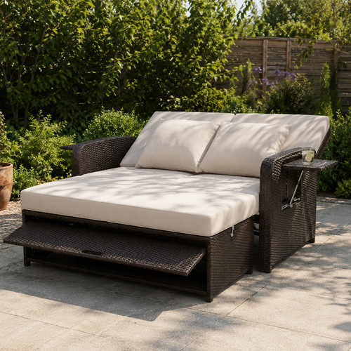 Rattan daybed sofa bed - sofa,
