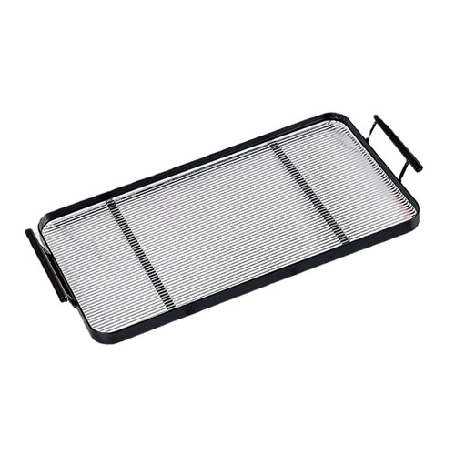 Decorative tray with - with, handle