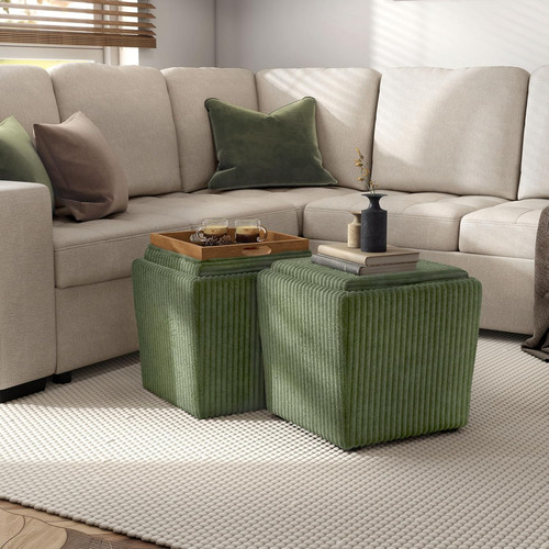 Lennox green chenille - green, 17"