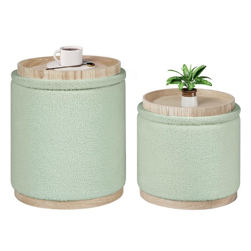 Bonlife set round ottoman - 2,